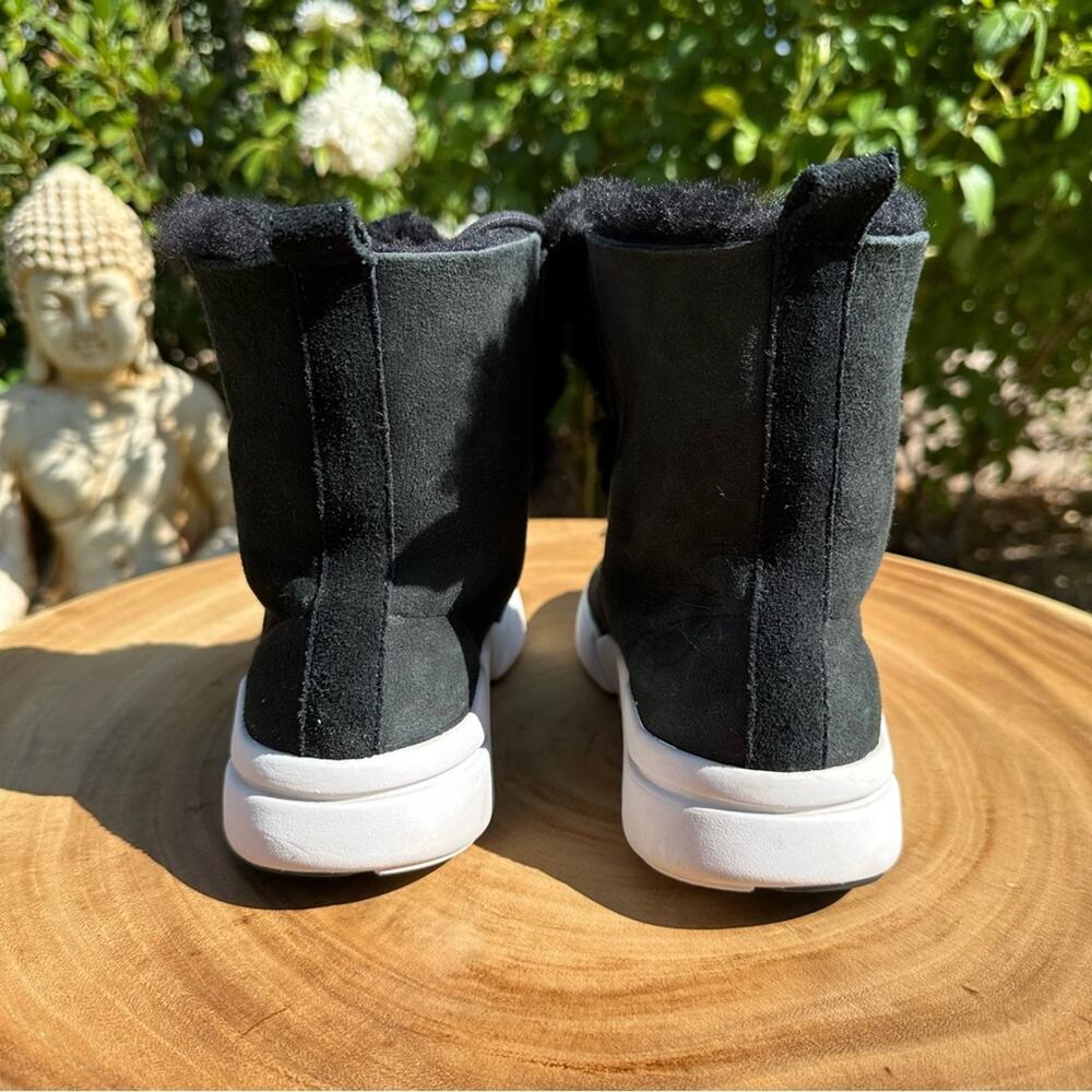 SKECHERS MARK NASON Faux Fur Lined Suede Boot Sneakers Women’s Size 6 - Picture 5 of 6